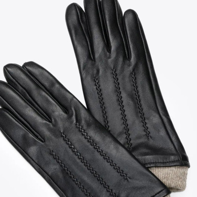 Axel® ΓΑΝΤΙΑ ΔΕΡΜΑΤΙΝΑ ΠΛΕΚΤΟ ΤΕΛΕΙΩΜΑ 1802-0165-BLACK003-S
