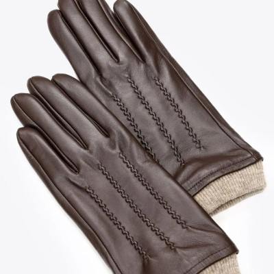 Axel® ΓΑΝΤΙΑ ΔΕΡΜΑΤΙΝΑ ΠΛΕΚΤΟ ΤΕΛΕΙΩΜΑ 1802-0165-BROWN016-S