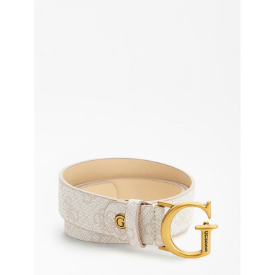 GUESS® GINEVRA LOGO ADJUSTABLE BELT ΖΩΝΗ ΓΥΝΑΙΚΕΙΟ BW7742VIN30-STONE LOGO