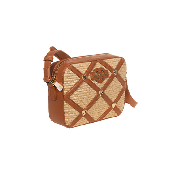 LOVE MOSCHINO® ΤΣΑΝΤΑ JC4308PP0IKO1-NAT+CUOIO LOVE MOSCHINO® ΤΣΑΝΤΑ JC4308PP0IKO1-NAT+CUOIO