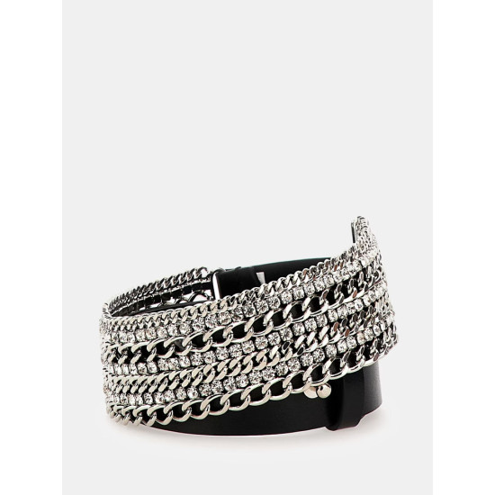 GUESS® NOT ADJUSTABLE BELT ΖΩΝΗ ΓΥΝΑΙΚΕΙΟ BW7830VIN35-BLACK S