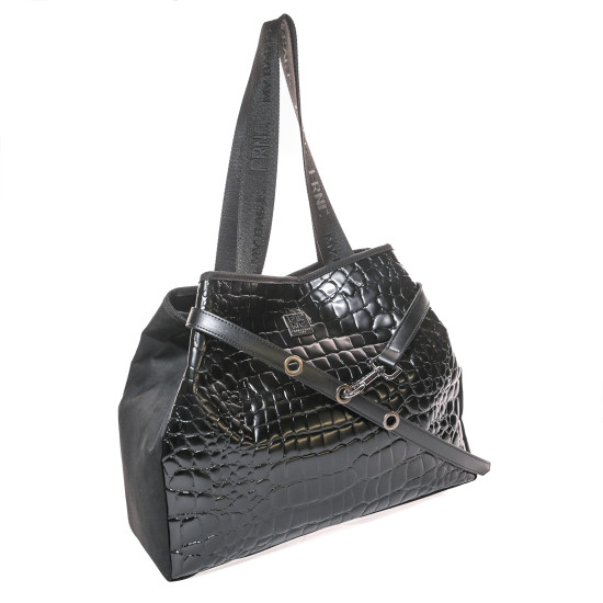 FRNC® ΓΥΝΑΙΚΕΙΑ ΤΣΑΝΤΑ FINTAPELLE CROCCO-CAMOS 5925-BLK