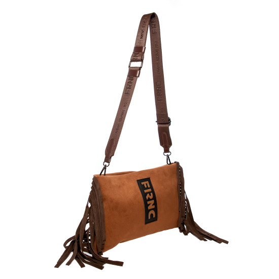 FRNC® ΓΥΝΑΙΚΕΙΑ ΤΣΑΝΤΑ ECO PELLE-SUEDE LEATHER 6030-TBC