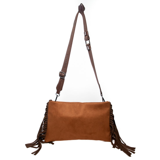 FRNC® ΓΥΝΑΙΚΕΙΑ ΤΣΑΝΤΑ ECO PELLE-SUEDE LEATHER 6030-TBC