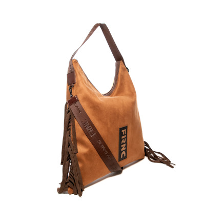 FRNC® ΓΥΝΑΙΚΕΙΑ ΤΣΑΝΤΑ ECO PELLE-SUEDE LEATHER 6033-TBC