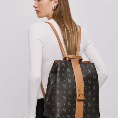 NOLAH® ΓΥΝΑΙΚΕΙΑ ΤΣΑΝΤΑ HERON BROWN LIGHT GOLD