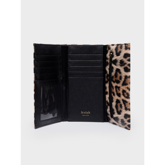 NOLAH® ΓΥΝΑΙΚΕΙΟ ΠΟΡΤΟΦΟΛΙ MARIAH BROWN LEOPARD LIGHT GOLD