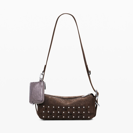 Desigual® ΓΥΝΑΙΚΕΙΑ ΤΣΑΝΤΑ BAG_NEW PATCH 1 CHOCO 25WAXPBO-6009