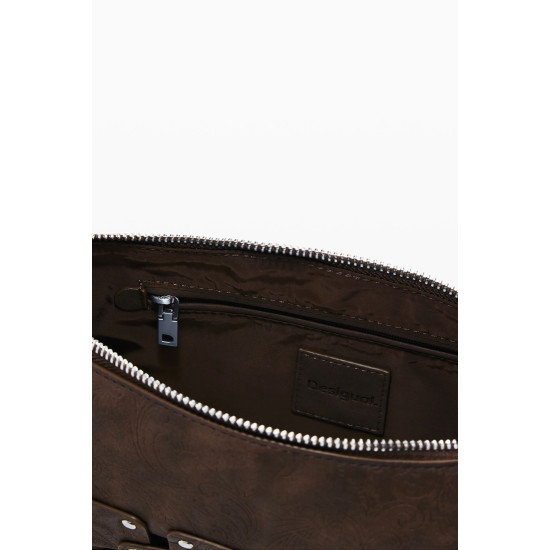 Desigual® ΓΥΝΑΙΚΕΙΑ ΤΣΑΝΤΑ BAG_NEW PATCH 1 CHOCO 25WAXPBO-6009
