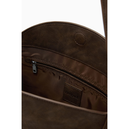 Desigual® ΓΥΝΑΙΚΕΙΑ ΤΣΑΝΤΑ BAG_NEW PATCH 2 CHOCO 25WAXPBP-6009