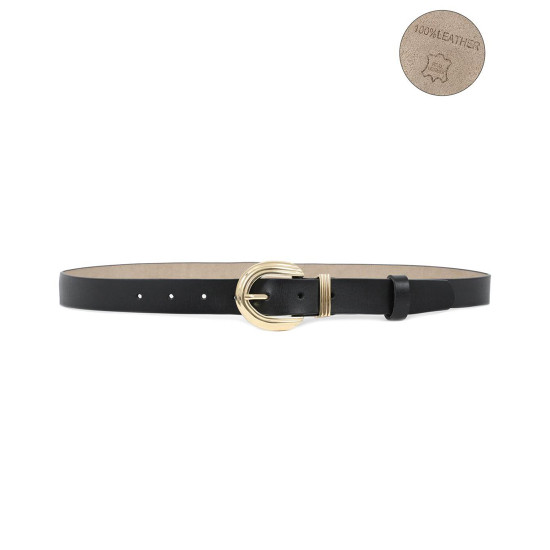 DOCA® ΖΩΝΗ ΔΕΡΜΑ ΛΕΠΤΗ ΟΒΑΛ ΓΡΑΜΜ.ΤΟΚΑ ΜΑΥΡΗ 55956