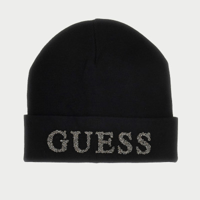 GUESS® ΓΥΝΑΙΚΕΙΟΣ ΣΚΟΥΦΟΣ ΤΥΠΟΥ BEANIE BEANIE AW5398POL01-BLA No L