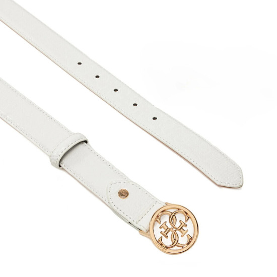 GUESS® BETULLA ADJ PANT BELT ΖΩΝΗ ΓΥΝΑΙΚΕΙΑ WHITE LOGO L BW9225P5230