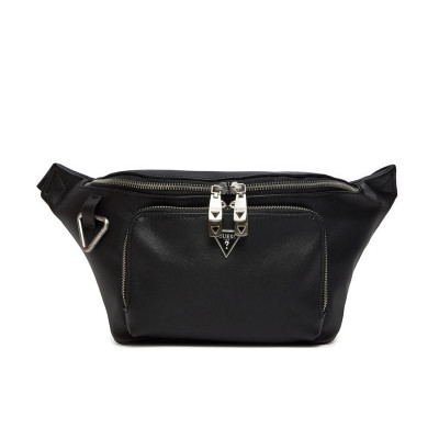 GUESS® SAFFIANO ECO MAXI BUM BAG HMMISAP4256-GU0/BLA