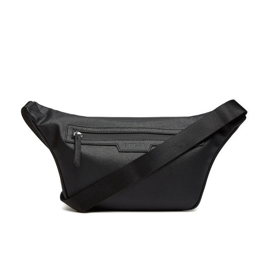 GUESS® SAFFIANO ECO MAXI BUM BAG HMMISAP4256-GU0/BLA
