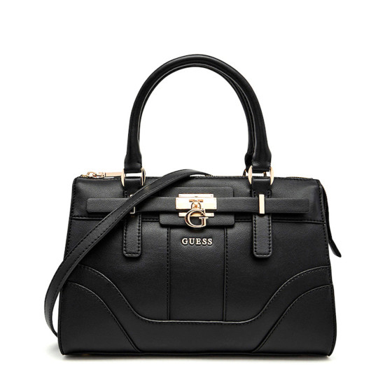 GUESS® ΓΥΝΑΙΚΕΙΑ ΤΣΑΝΤΑ GREYSON II SMALL SATCHEL HWBG9206050-BLA