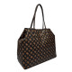 GUESS® ΓΥΝΑΙΚΕΙΑ ΤΣΑΝΤΑ VICTTORIA LRG 2 IN 1 TOTE HWEPQ951429-BRO