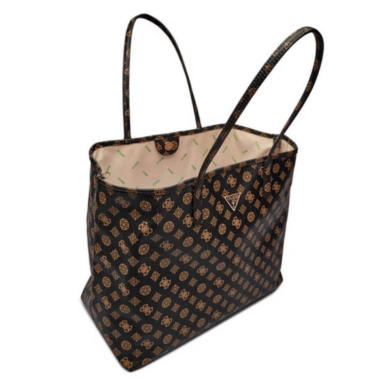 GUESS® ΓΥΝΑΙΚΕΙΑ ΤΣΑΝΤΑ VICTTORIA LRG 2 IN 1 TOTE HWEPQ951429-BRO