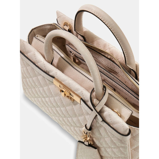 GUESS® ΓΥΝΑΙΚΕΙΑ ΤΣΑΝΤΑ IDRA GIRLFRIEND SATCHEL HWGG8157060-STO