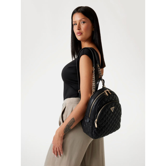 GUESS® ΓΥΝΑΙΚΕΙΑ ΤΣΑΝΤΑ GIULLY II DOME BACKPACK HWQG9673320-BLA
