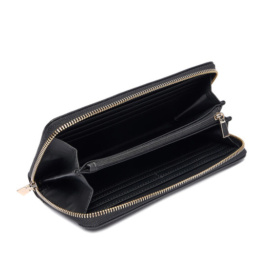GUESS® ΓΥΝΑΙΚΕΙΟ ΠΟΡΤΟΦΟΛΙ LAUREL II SLG LARGE ZIP AROUND SWBG7459146-BLA