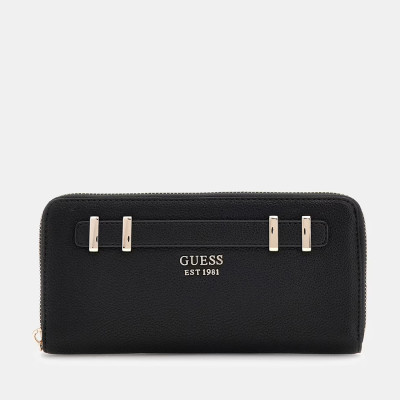 GUESS® ΓΥΝΑΙΚΕΙΟ ΠΟΡΤΟΦΟΛΙ GREGORIA SLG LARGE ZIP AROUND SWBG8546146-BLA
