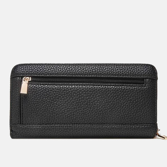 GUESS® ΓΥΝΑΙΚΕΙΟ ΠΟΡΤΟΦΟΛΙ BRENTON SLG LRG ZIP AROUND SWPG9648146-BLA