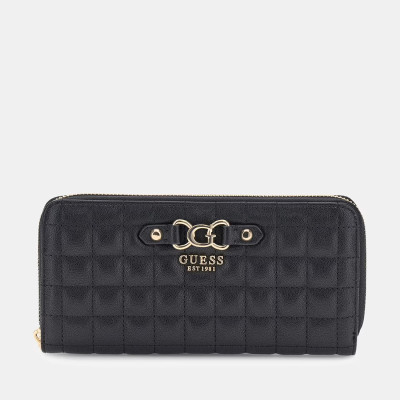 GUESS® ΓΥΝΑΙΚΕΙΟ ΠΟΡΤΟΦΟΛΙ NADIRA SLG LARGE ZIP AROUND SWQG8424146-BLA