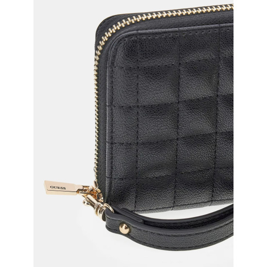 GUESS® ΓΥΝΑΙΚΕΙΟ ΠΟΡΤΟΦΟΛΙ NADIRA SLG LARGE ZIP AROUND SWQG8424146-BLA