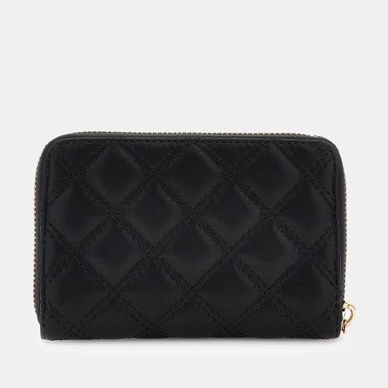 GUESS® ΓΥΝΑΙΚΕΙΟ ΠΟΡΤΟΦΟΛΙ GIULLY II SLG MED ZIP AROUND SWQG9673140-BLA
