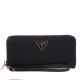 GUESS® ΓΥΝΑΙΚΕΙΟ ΠΟΡΤΟΦΟΛΙ LAUREL II SLG LARGE ZIP AROUND SWZG7459146-BLA