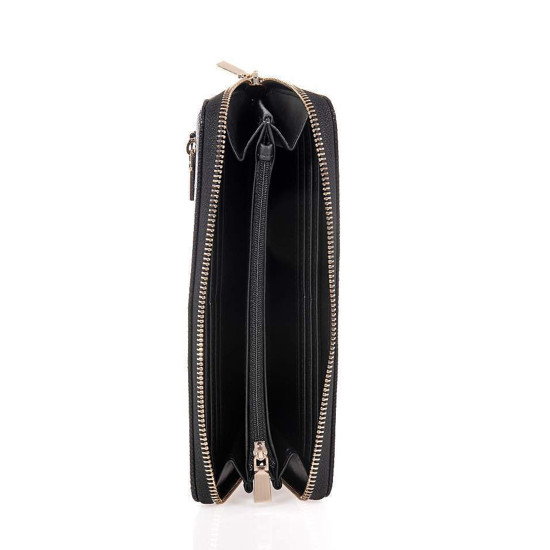 GUESS® ΓΥΝΑΙΚΕΙΟ ΠΟΡΤΟΦΟΛΙ LAUREL II SLG LARGE ZIP AROUND SWZG7459146-BLA