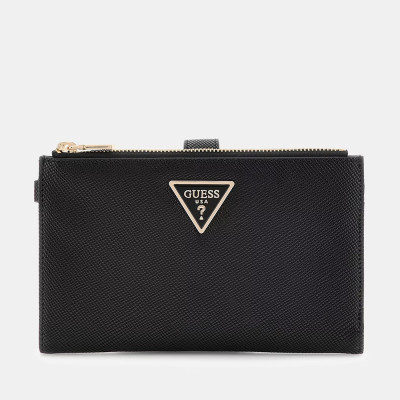 GUESS® ΓΥΝΑΙΚΕΙΟ ΠΟΡΤΟΦΟΛΙ LAUREL II SLG DBL ZIP ORGNZR SWZG7459157-BLA