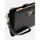 GUESS® ΓΥΝΑΙΚΕΙΟ ΠΟΡΤΟΦΟΛΙ LAUREL II SLG DBL ZIP ORGNZR SWZG7459157-BLA