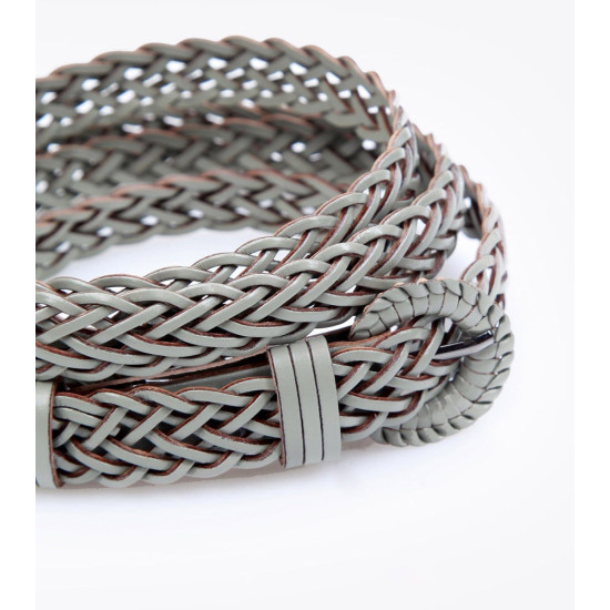 Axel® ΖΩΝΗ ΔΕΡΜΑ ΠΛΕΚΤΟ ΣΧΕΔΙΟ 1609-0083-GREY Axel® ΖΩΝΗ ΔΕΡΜΑ ΠΛΕΚΤΟ ΣΧΕΔΙΟ 1609-0083-GREY