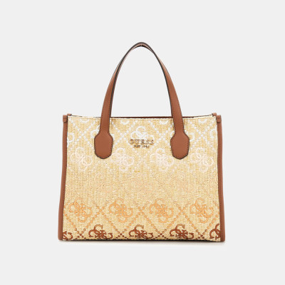 GUESS® SILVANA 2 COMP TOTE ΤΣΑΝΤΑ ΓΥΝΑΙΚΕΙΑ COGNAC/OLIVE HWSW8665220