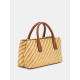 GUESS® SIMONA SMALL SATCHEL ΤΣΑΝΤΑ ΓΥΝΑΙΚΕΙΑ NATURAL/COGNAC HWWG9210050
