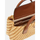 GUESS® SIMONA SMALL SATCHEL ΤΣΑΝΤΑ ΓΥΝΑΙΚΕΙΑ NATURAL/COGNAC HWWG9210050