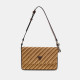 GUESS® SIMONA FLAP SHOULDER BAG ΤΣΑΝΤΑ ΓΥΝΑΙΚΕΙΑ NATURAL/COGNAC HWWG9210190