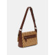 GUESS® SIMONA FLAP SHOULDER BAG ΤΣΑΝΤΑ ΓΥΝΑΙΚΕΙΑ NATURAL/COGNAC HWWG9210190