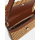 GUESS® SIMONA FLAP SHOULDER BAG ΤΣΑΝΤΑ ΓΥΝΑΙΚΕΙΑ NATURAL/COGNAC HWWG9210190