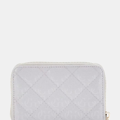 GUESS® LAUREL SLG MEDIUM ZIP AROUND ΓΥΝΑΙΚΕΙΟ ΠΟΡΤΟΦΟΛΙ LAVENDAR GREY SWGG8500140