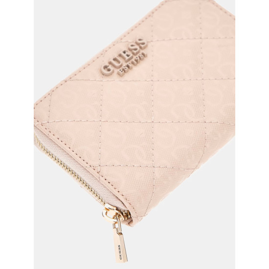 GUESS® LAUREL SLG MEDIUM ZIP AROUND ΓΥΝΑΙΚΕΙΟ ΠΟΡΤΟΦΟΛΙ SAND SWGP8500140