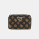 GUESS® LAUREL SLG MEDIUM ZIP AROUND ΑΞΕΣΟΥΑΡ ΓΥΝΑΙΚΕΙΟ MOCHA LOGO SWPG8500140