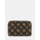 GUESS® LAUREL SLG MEDIUM ZIP AROUND ΑΞΕΣΟΥΑΡ ΓΥΝΑΙΚΕΙΟ MOCHA LOGO SWPG8500140