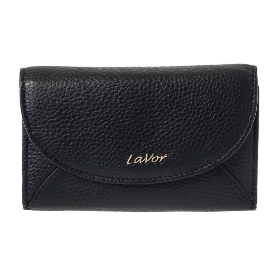 LaVor® Πορτοφόλι Γυναικείο Δερμάτινο Μαύρο με Προστασία RFID 1-6074-black