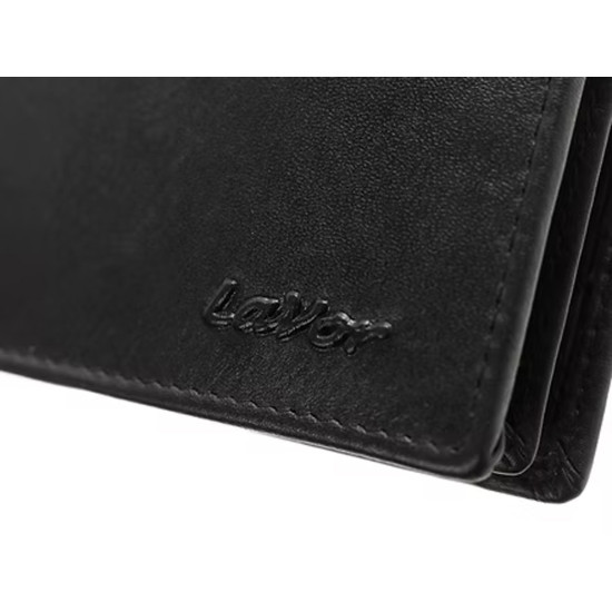 LaVor® Πορτοφόλι Ανδρικό Δερμάτινο μαύρο με Προστασία 1-7017-black LaVor® Πορτοφόλι Ανδρικό Δερμάτινο μαύρο με Προστασία 1-7017-black