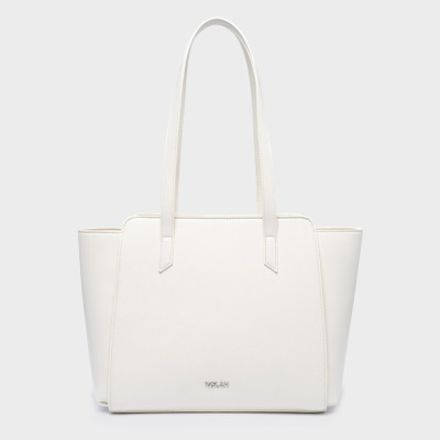 NOLAH® ΓΥΝΑΙΚΕΙΑ ΤΣΑΝΤΑ MAXIN OFF WHITE SILVER