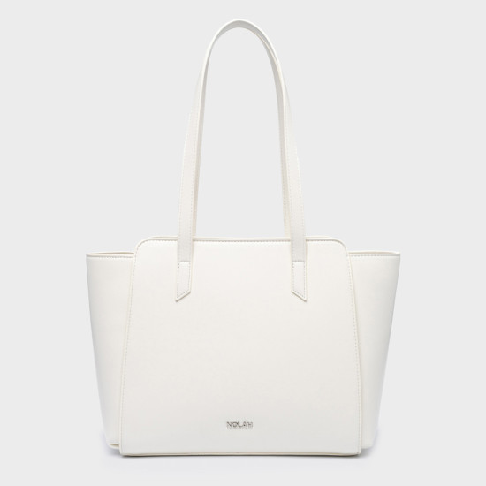 NOLAH® ΓΥΝΑΙΚΕΙΑ ΤΣΑΝΤΑ MAXIN OFF WHITE SILVER