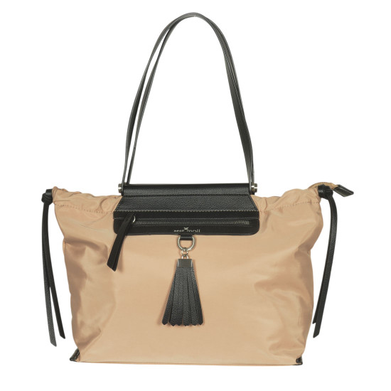 PEPE ΜOLL® ΤΣΑΝΤΑ NYLON SAND/BLACK 251110